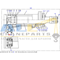 Болт с внутренним шестигранником TADANO 901-315-08055 для CL-500-1