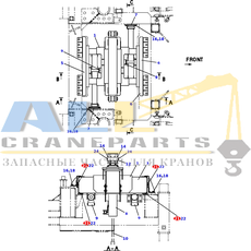 Болт с полукруглой головкой TADANO 901-802-06010 для CL-500-1