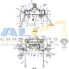 Болт с полукруглой головкой TADANO 901-802-06010 для CL-500-1