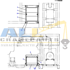 Барашковая гайка TADANO 902-582-00800 для CL-500-1
