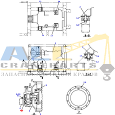 Уплотнительное кольцо TADANO 910-010-08500 для CL-500-1