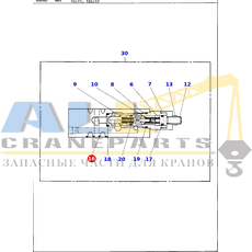 Уплотнительное кольцо TADANO 910-028-00900 для CL-500-1