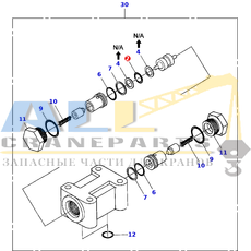 Уплотнительное кольцо TADANO 910-401-01200 для CL-500-1