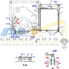 Зажим TADANO 918-036-00160 для CL-500-1