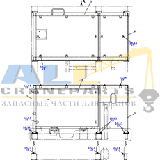 Зажим TADANO 918-036-00400 для CL-500-1