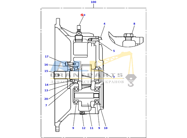 Сапун TADANO 141-230-00400 для CL-500-1