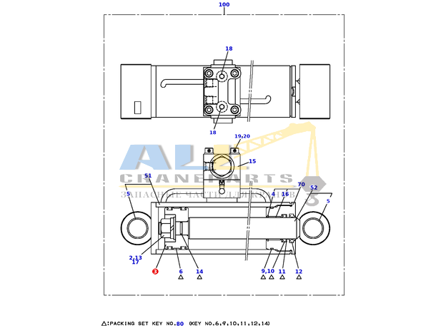 Поршень TADANO 360-510-91500 для CL-500-1