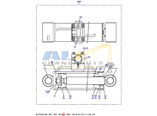 Комплект уплотнений TADANO 360-510-99900 для CL-500-1