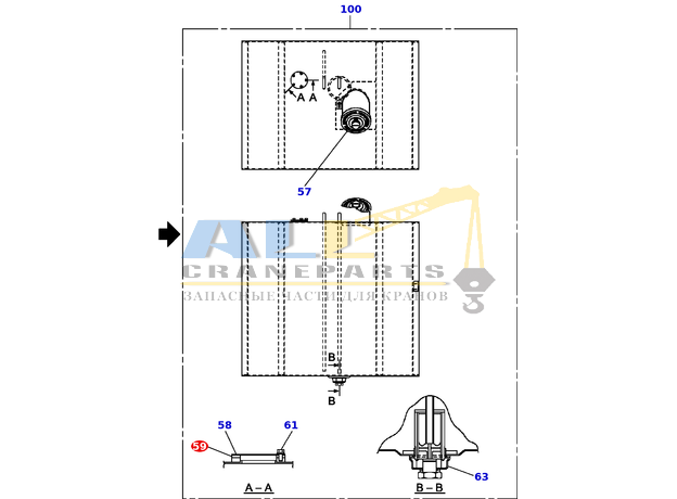 Уплотнение TADANO 361-018-75040 для CL-500-1
