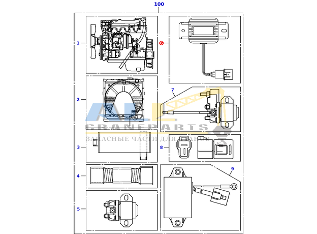 Реле безопасности TADANO 363-610-80400 для CL-500-1