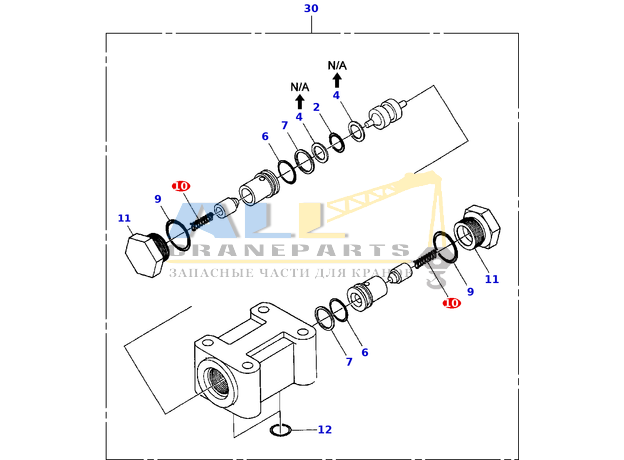 Пружина A TADANO 366-241-66200 для CL-500-1
