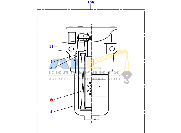 Фильтрующий элемент TADANO 366-733-35010 для CL-500-1