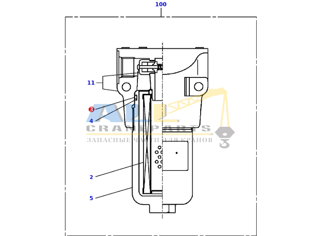 Уплотнительное кольцо TADANO 366-733-35020 для CL-500-1