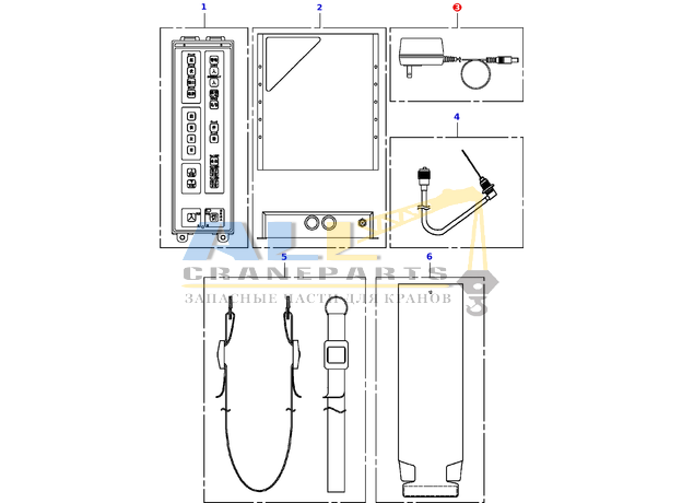 Адаптер зарядного устройства аккумулятора TADANO 368-058-85010 для CL-500-1