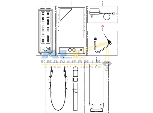 Антенна радиоуправления TADANO 368-058-85020 для CL-500-1