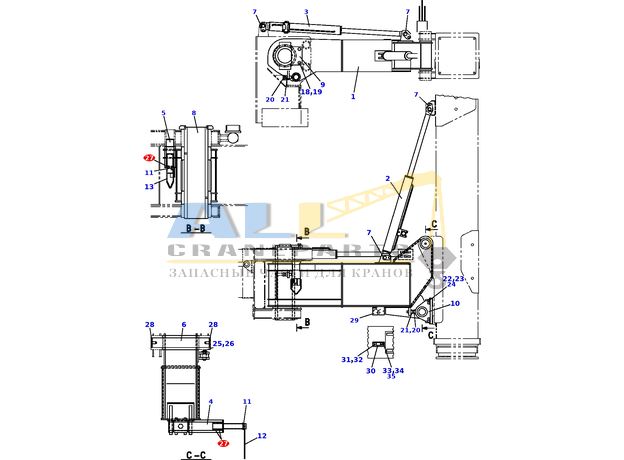 Пружина TADANO 370-012-01490 для CL-500-1