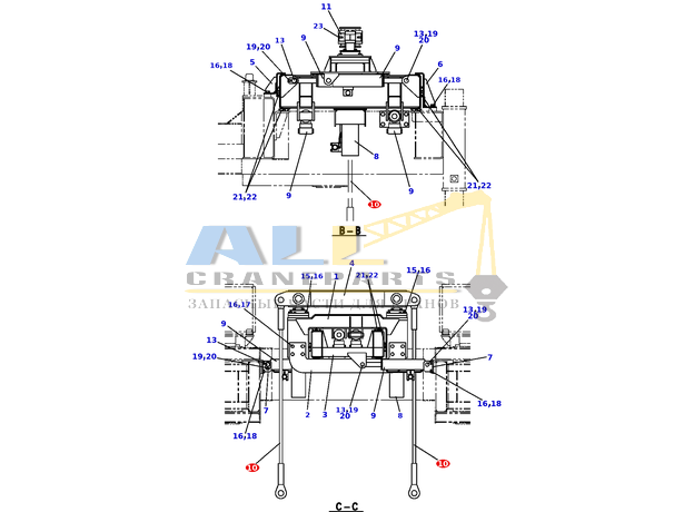 Стальной канат TADANO 370-019-22890 для CL-500-1