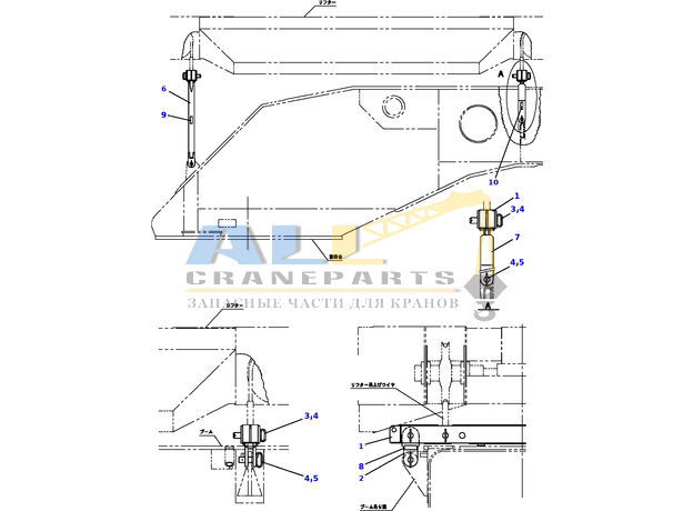 Информационная табличка TADANO 370-022-20210 для CL-500-1