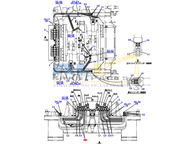 Шланг TADANO 370-024-43790 для CL-500-1