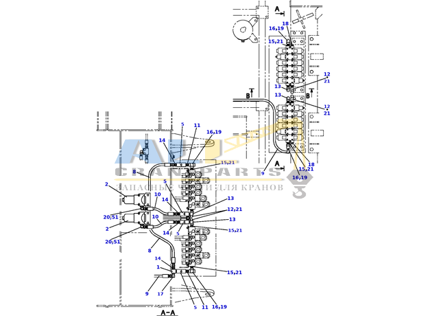 Шланг TADANO 370-024-79060 для CL-500-1