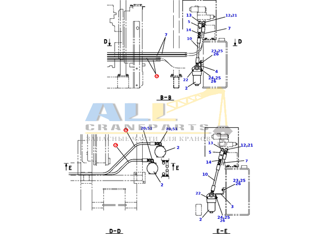 Шланг TADANO 370-024-79060 для CL-500-1