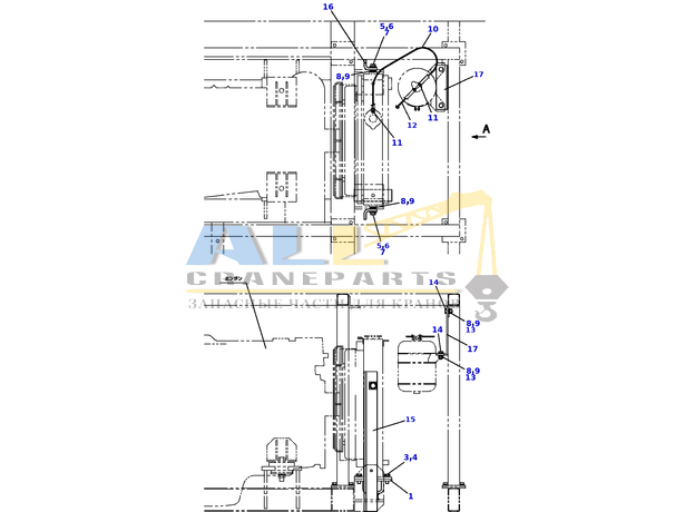 Шланг TADANO 370-025-10910 для CL-500-1
