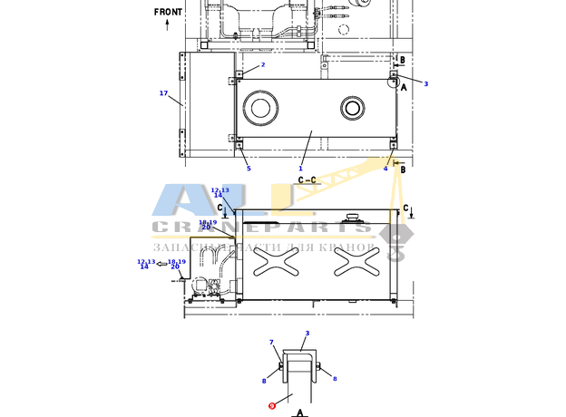 Хомут TADANO 428-809-90202 для CL-500-1