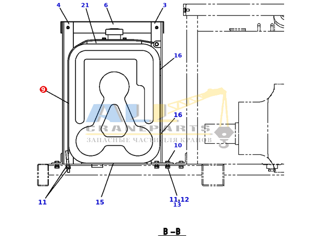 Хомут TADANO 428-809-90202 для CL-500-1