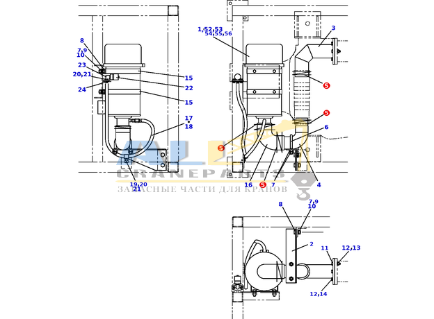 Хомут TADANO 444-200-70010 для CL-500-1