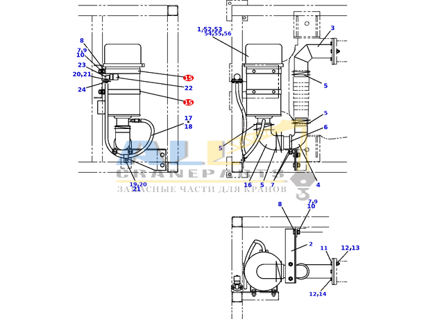 Хомут TADANO 444-200-70080 для CL-500-1