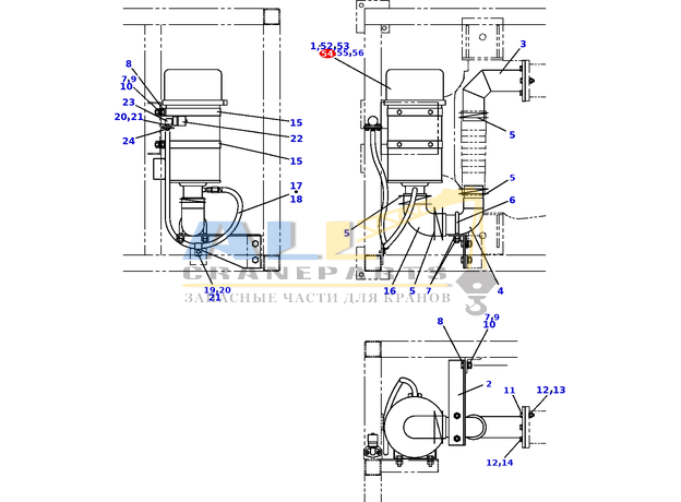 Перегородка TADANO 444-200-77530 для CL-500-1