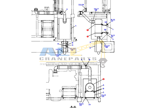 Хомут TADANO 444-209-60400 для CL-500-1