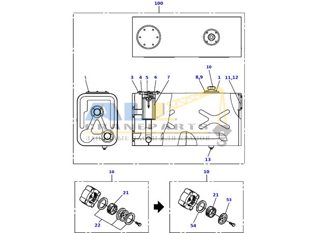 Сапун в сборе OB-10T TADANO 531-560-05000 для CL-500-1