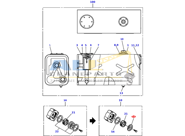 Пластина с уплотнением TADANO 531-560-05030 для CL-500-1