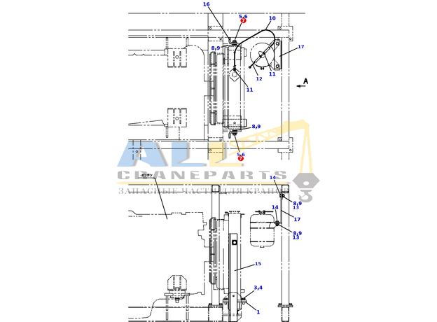 Уплотнительная втулка TADANO 564-270-50000 для CL-500-1