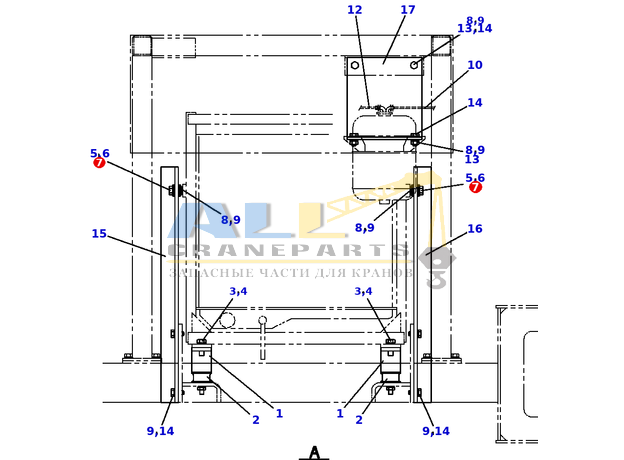 Уплотнительная втулка TADANO 564-270-50000 для CL-500-1