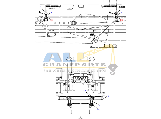 Информационная табличка TADANO 752-900-40200 для CL-500-1