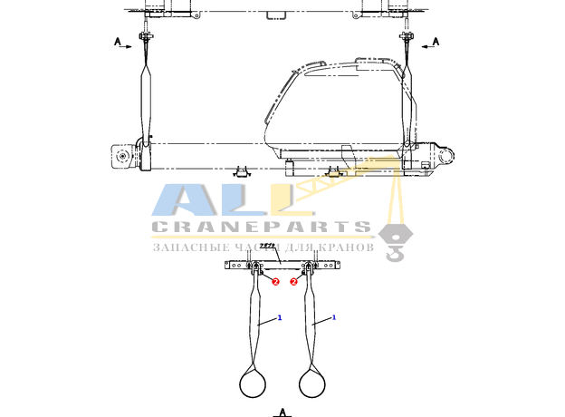 Скоба TADANO 752-900-50200 для CL-500-1