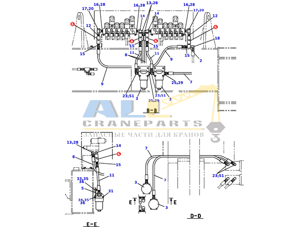 Обратный клапан TADANO 753-400-11200 для CL-500-1