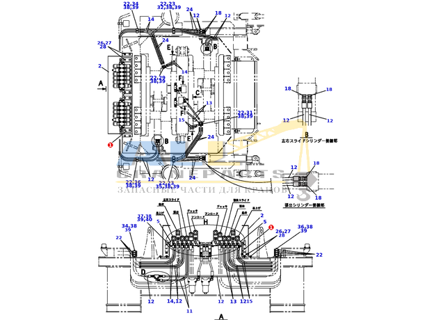 Опора TADANO 753-400-14100 для CL-500-1
