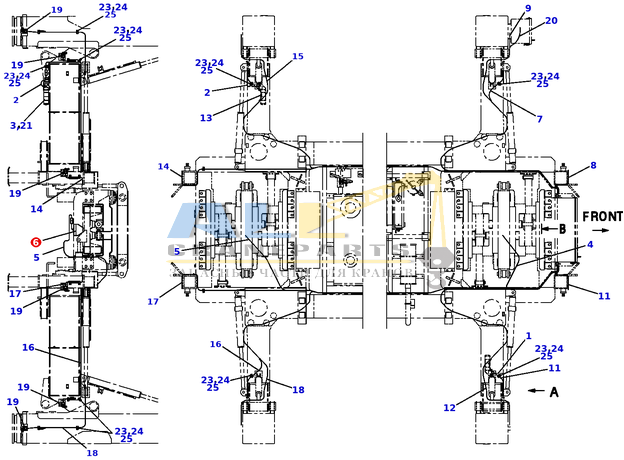 Фонарь в сборе со жгутом проводов TADANO 753-500-11600 для CL-500-1
