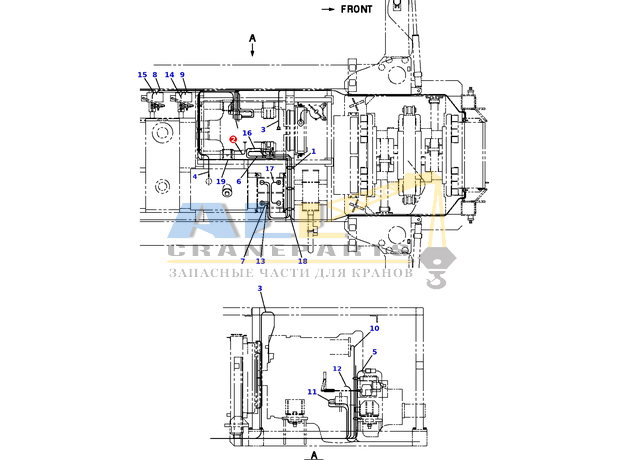 Жгут проводов TADANO 753-500-14100 для CL-500-1