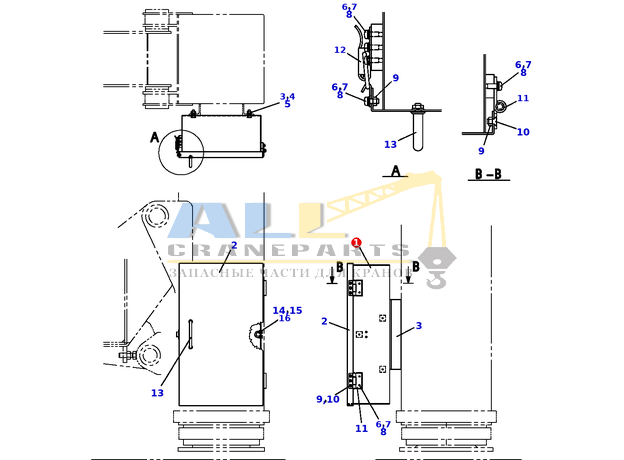 Коробка TADANO 754-300-13100 для CL-500-1