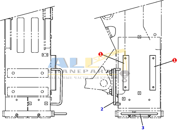Опора TADANO 754-300-16100 для CL-500-1