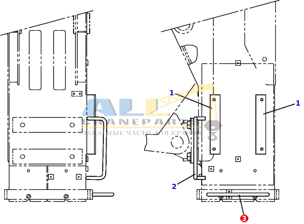 Рукоятка TADANO 754-300-16300 для CL-500-1