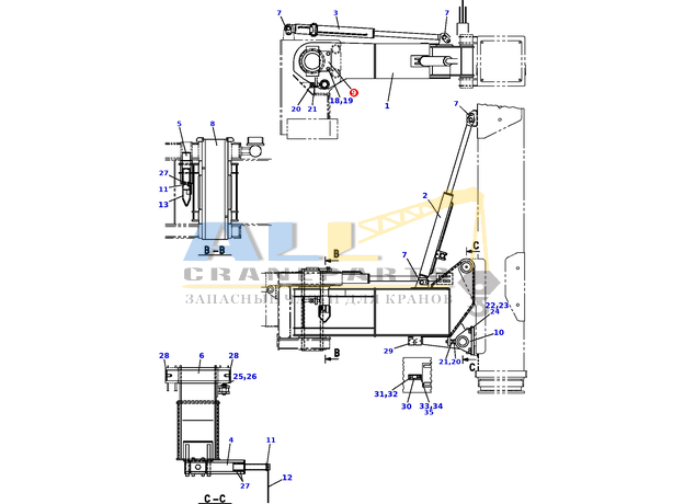 Пластина TADANO 756-100-11100 для CL-500-1