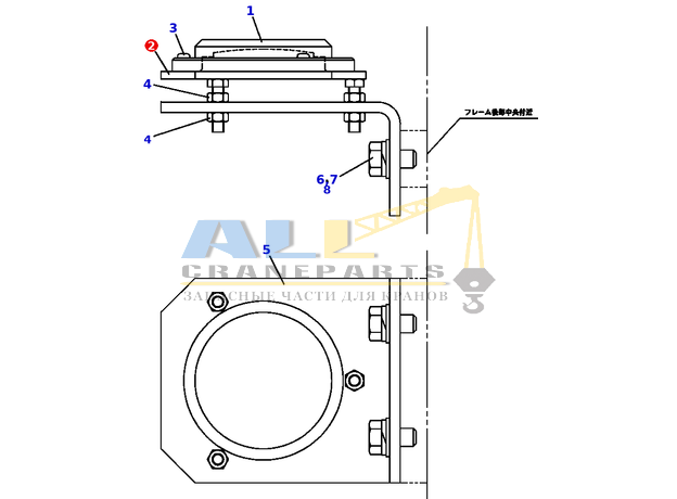 Опора TADANO 757-900-23100 для CL-500-1