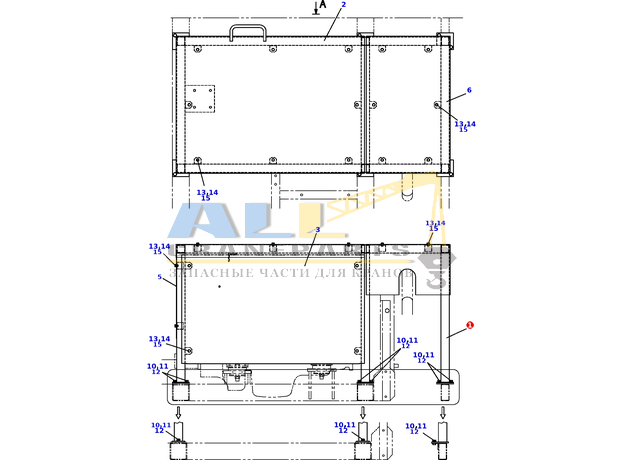 Опора TADANO 757-900-24100 для CL-500-1