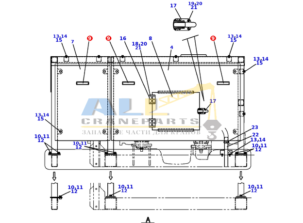 Ручка TADANO 757-900-24700 для CL-500-1