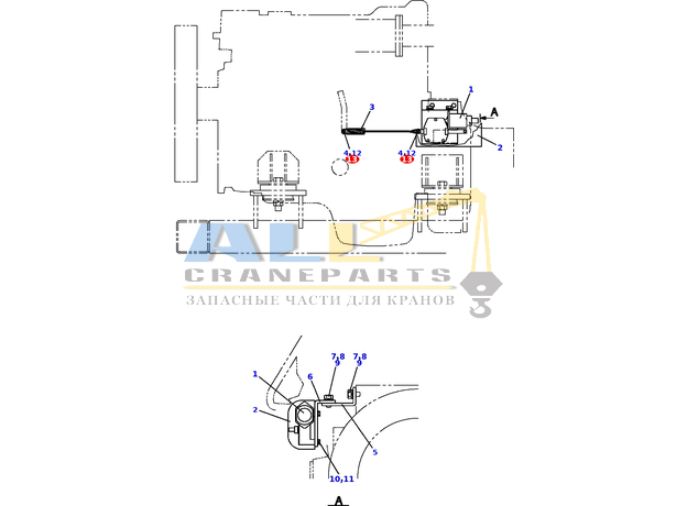 Шплинт TADANO 801-363-32016 для CL-500-1